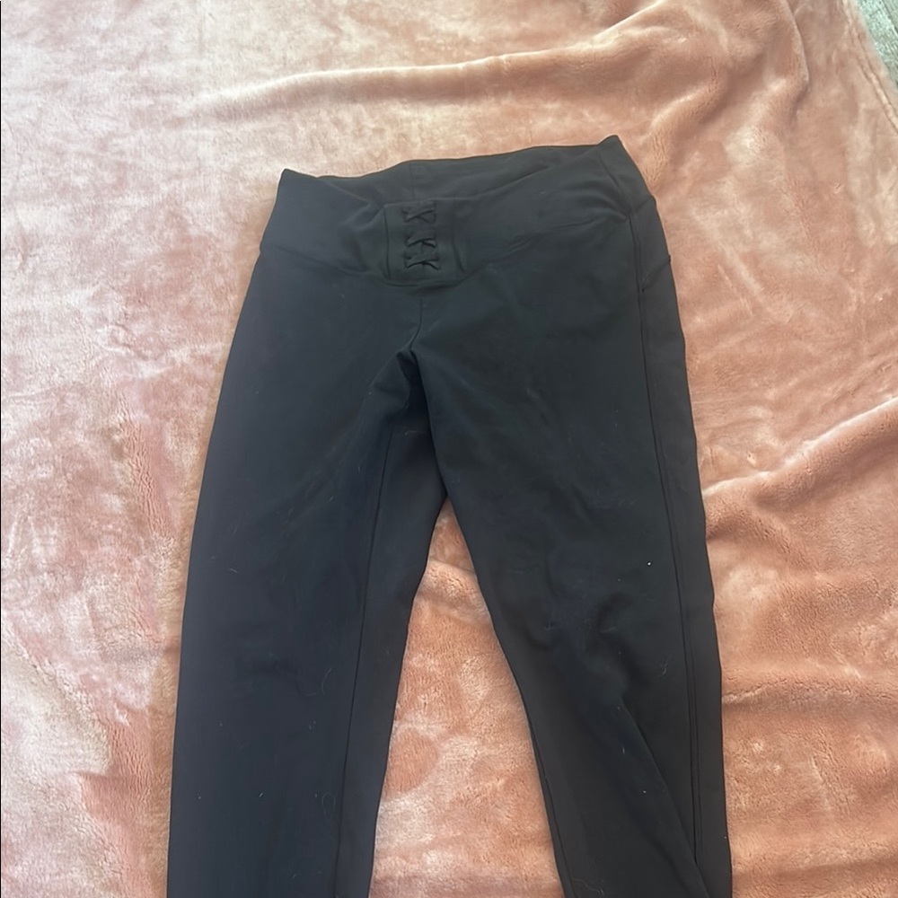 Pink Owl Black Ankle Pants